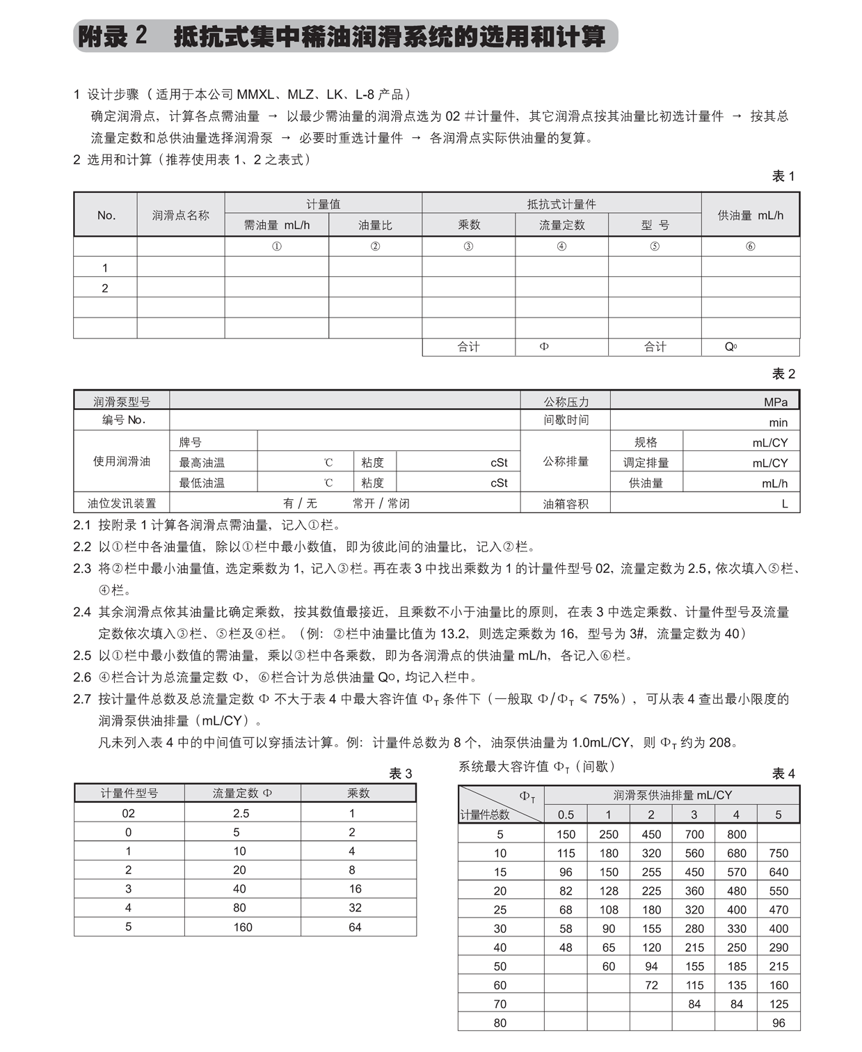 抵抗式集中稀油潤滑系統的選用和計算01.png